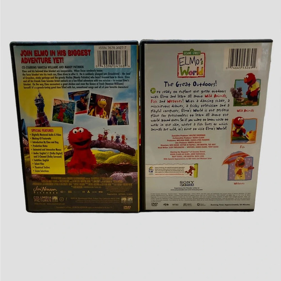 Kids Set of 2 Elmo’s World DVDs - Picture 3 of 4